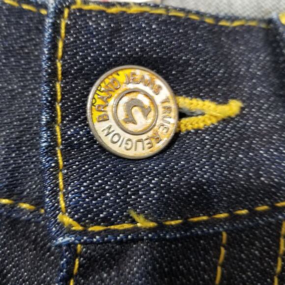 True Religion Jeans Mens 30 Ricky Straight Flap VINTAGE Shallowmaker MAD859F83 - Picture 5 of 13